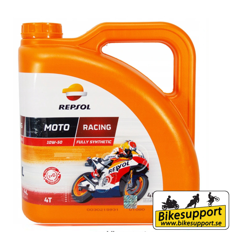 11 Motorolja REPSOL Moto Racing 4T 10W-50, 4L, Helsyntetisk