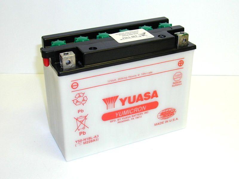 YUASA Y50-N18L-A3 open without acid