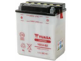 YUASA YB14-B2 open without acid