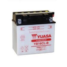 YUASA YB16CL-B open without acid