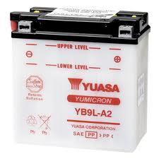YUASA YB9L-A2 open without acid