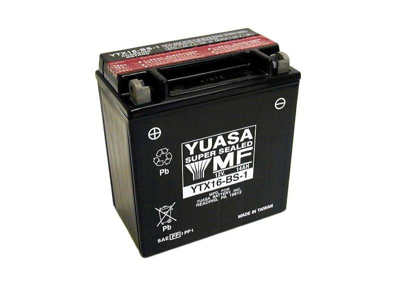 YUASA YTX16-BS-1 AGM open with acid pack