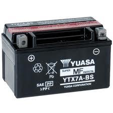 YUASA YTX7A-BS AGM open with acid pack