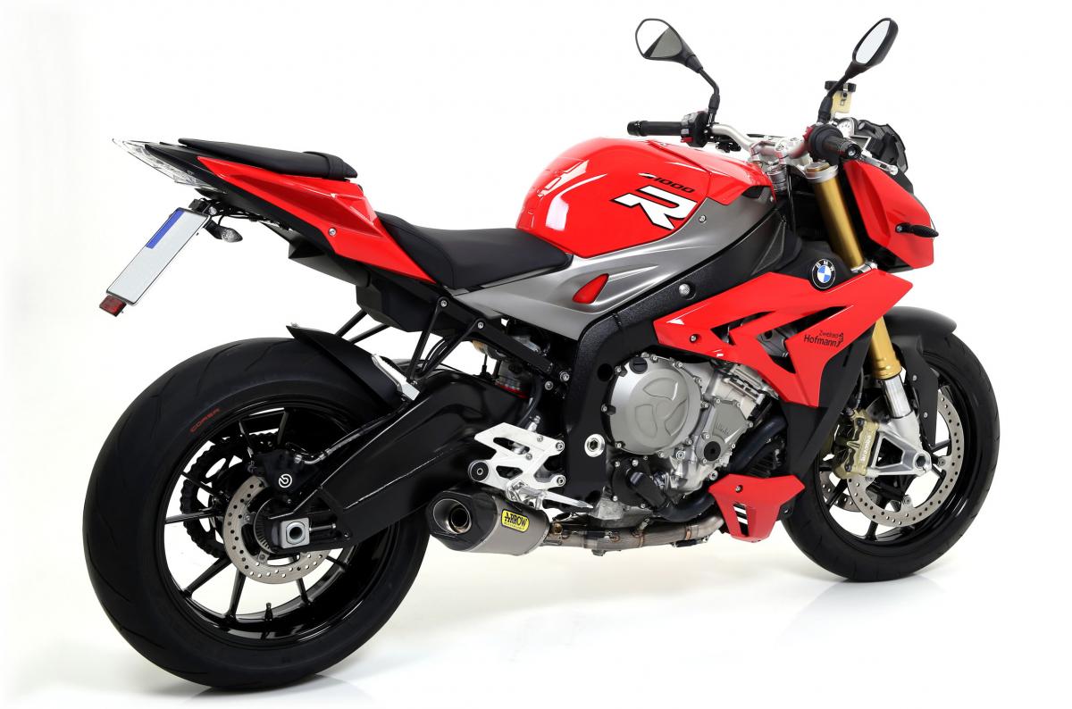 BMW S 1000 R'14/15 COMPETITION FULL SYSTEM LOW VERSION WITH TITANIUM COLLECTORS LINK PIPE AND WORKS SILENCER