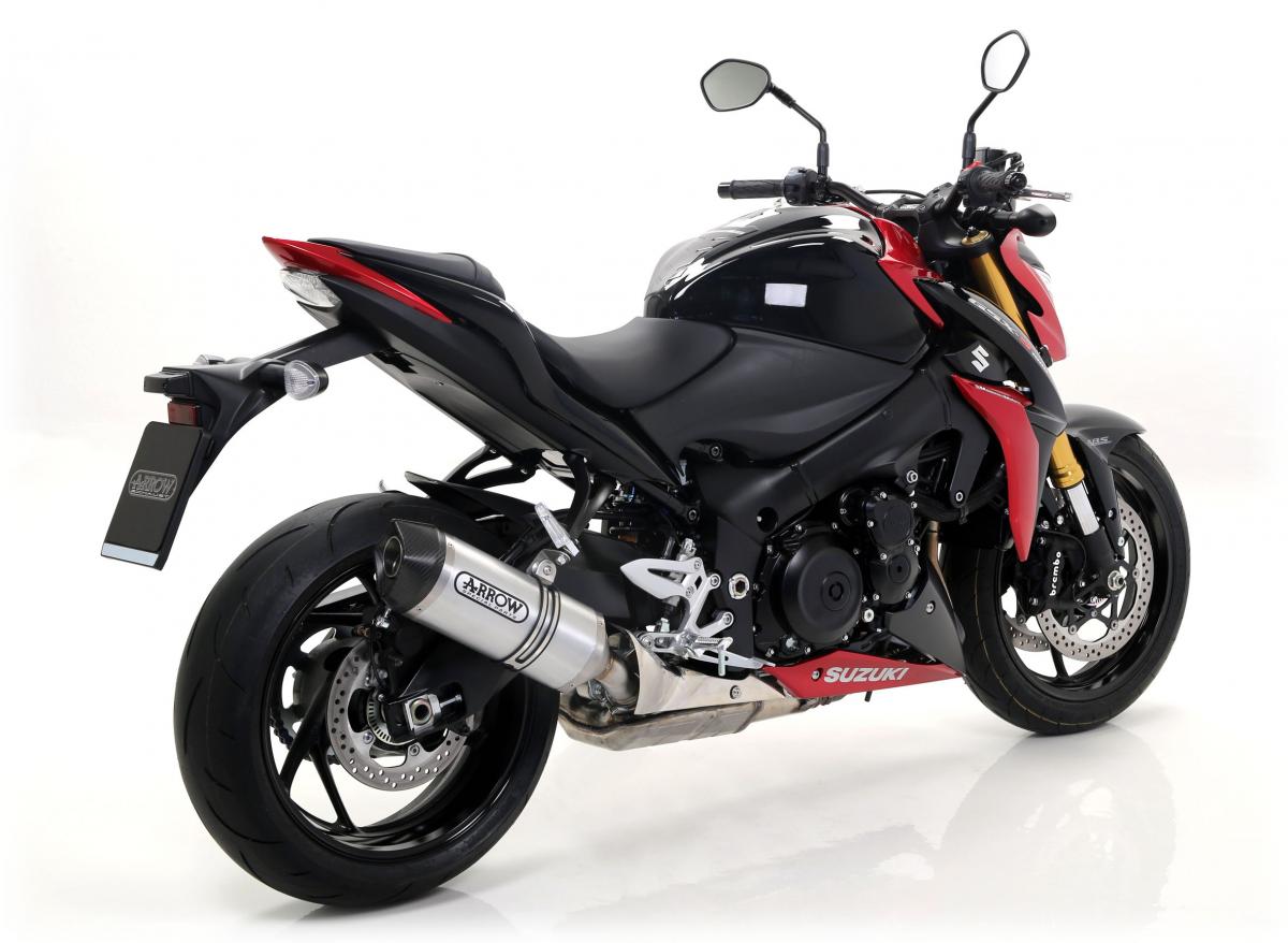 SUZUKI GSX-S 1000 2015 HOMOLOGATED ALUMINIUM RACE-TECH SILENCER WITH CARBON END CAP FOR ARROW COLLECTORS