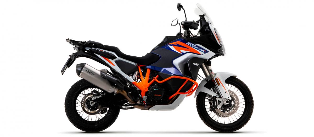 KTM 1290 SUPER ADVENTURE HOMOLOGATED TITANIUM SONORA SILENCER WITH CARBON ENDCAP