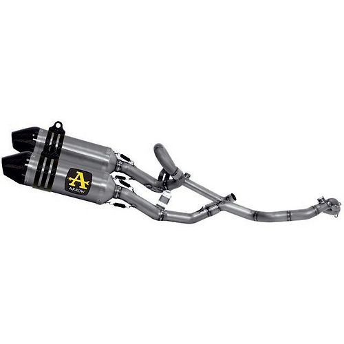 APRILIA SX-V 4.5/5.5 2007/11 FULL TITANIUM MX COMPETITION FULL SYSTEM RH + LH WITH CARBON END CAP