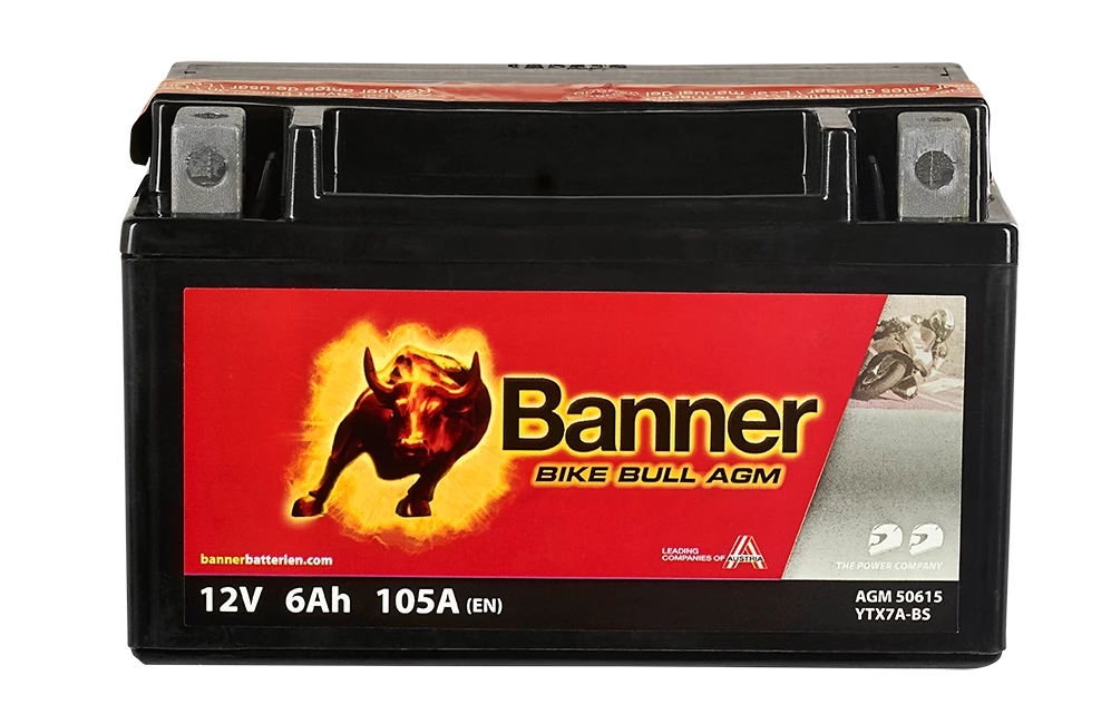 Banner Mc Batteri  AGM YTX7A-BS 12V 6Ah