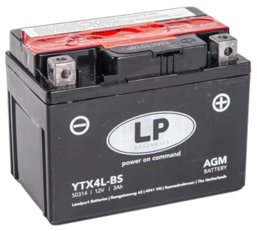 LP battery YTX4L-BS AGM