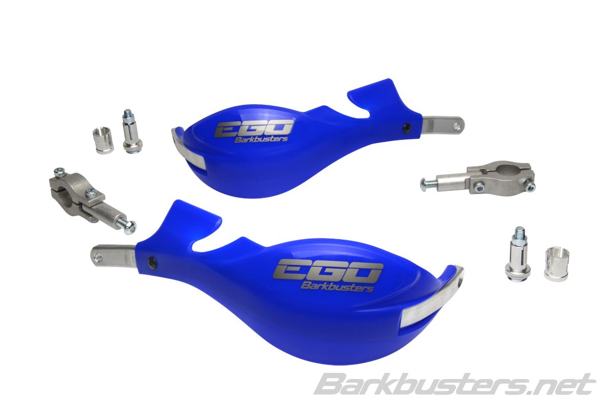 Barkbusters EGO Handguard - Two Point Mount (Straight 22mm) - BLUE