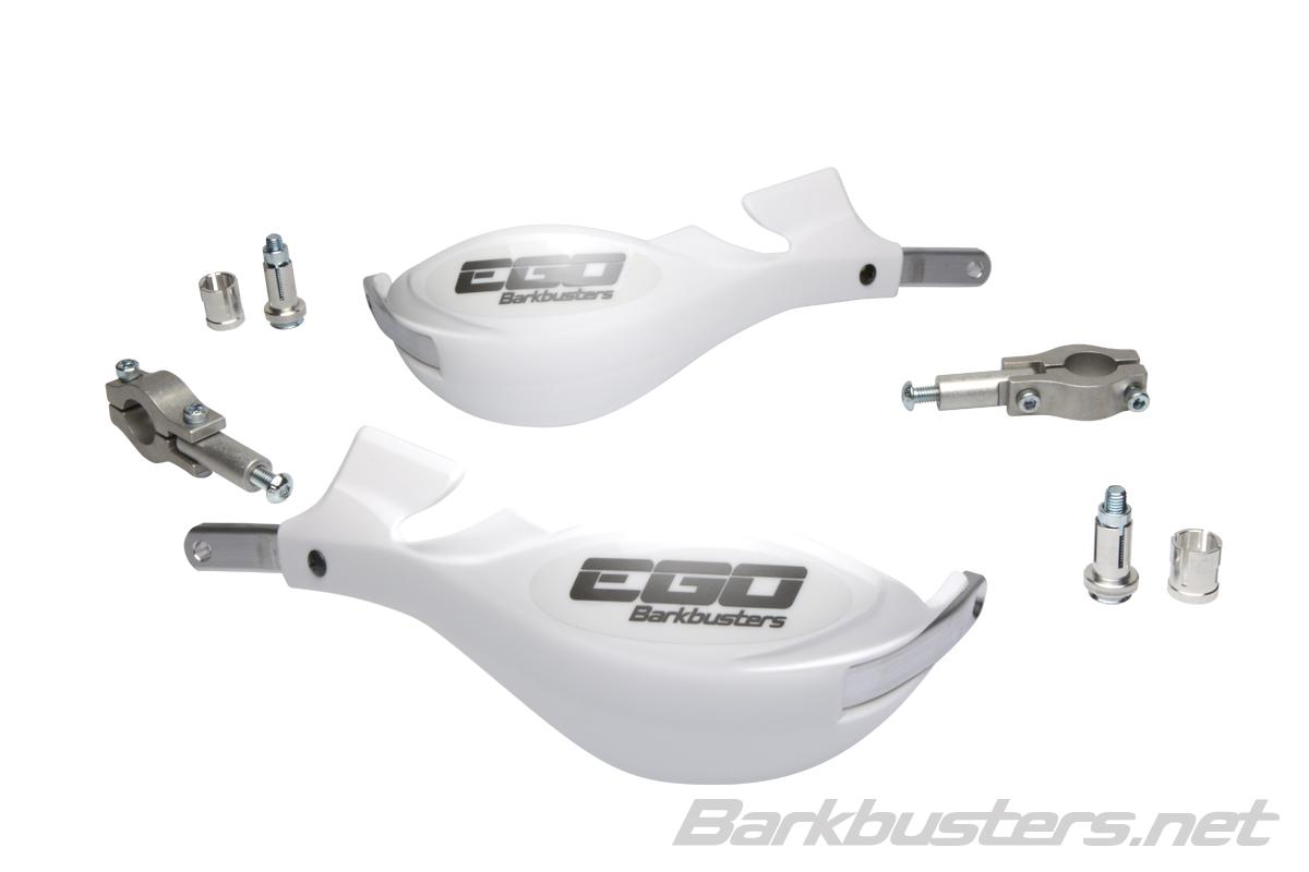 Barkbusters EGO Handguard - Two Point Mount (Straight 22mm) - WHITE