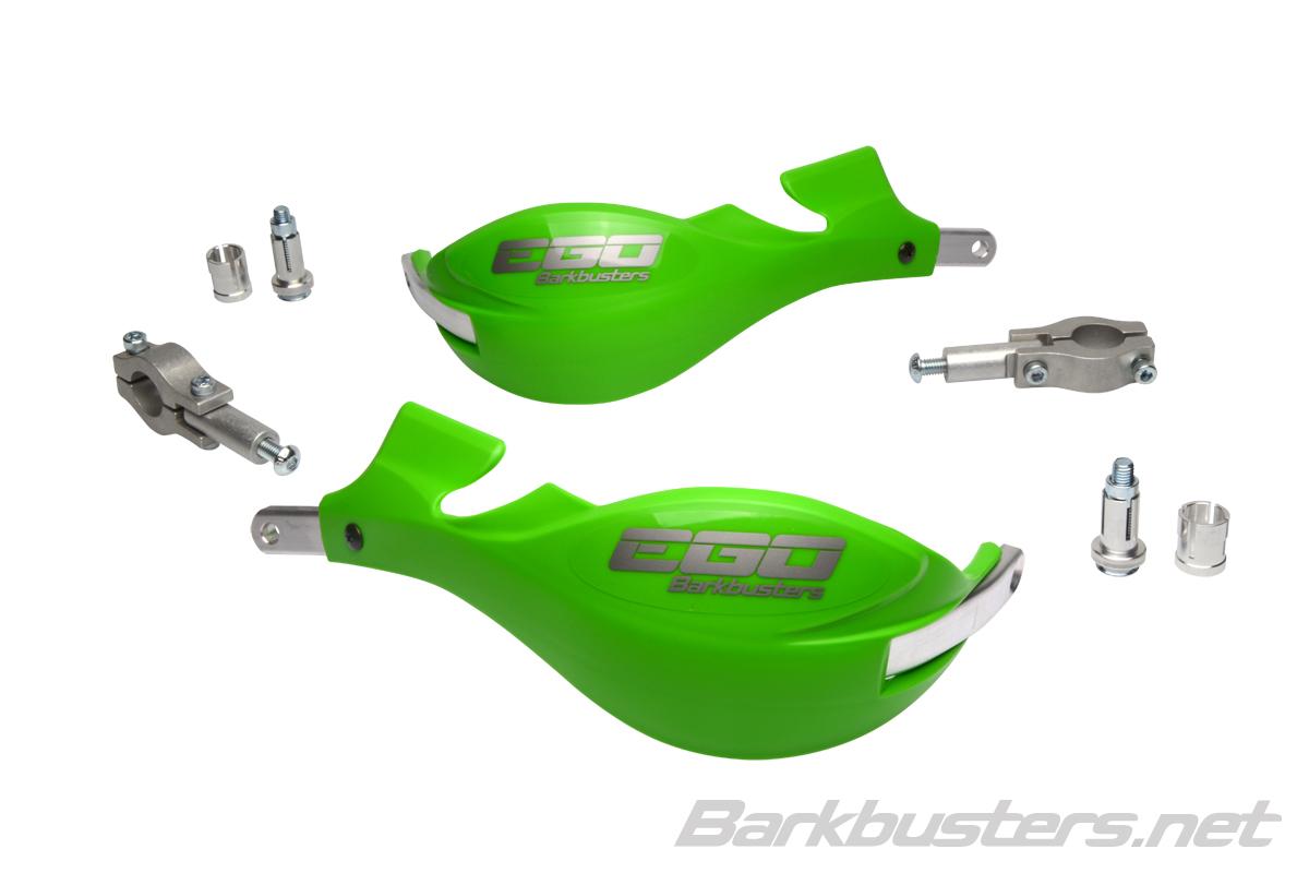 Barkbusters EGO Mini Handguard (Straight 22mm) - GREEN