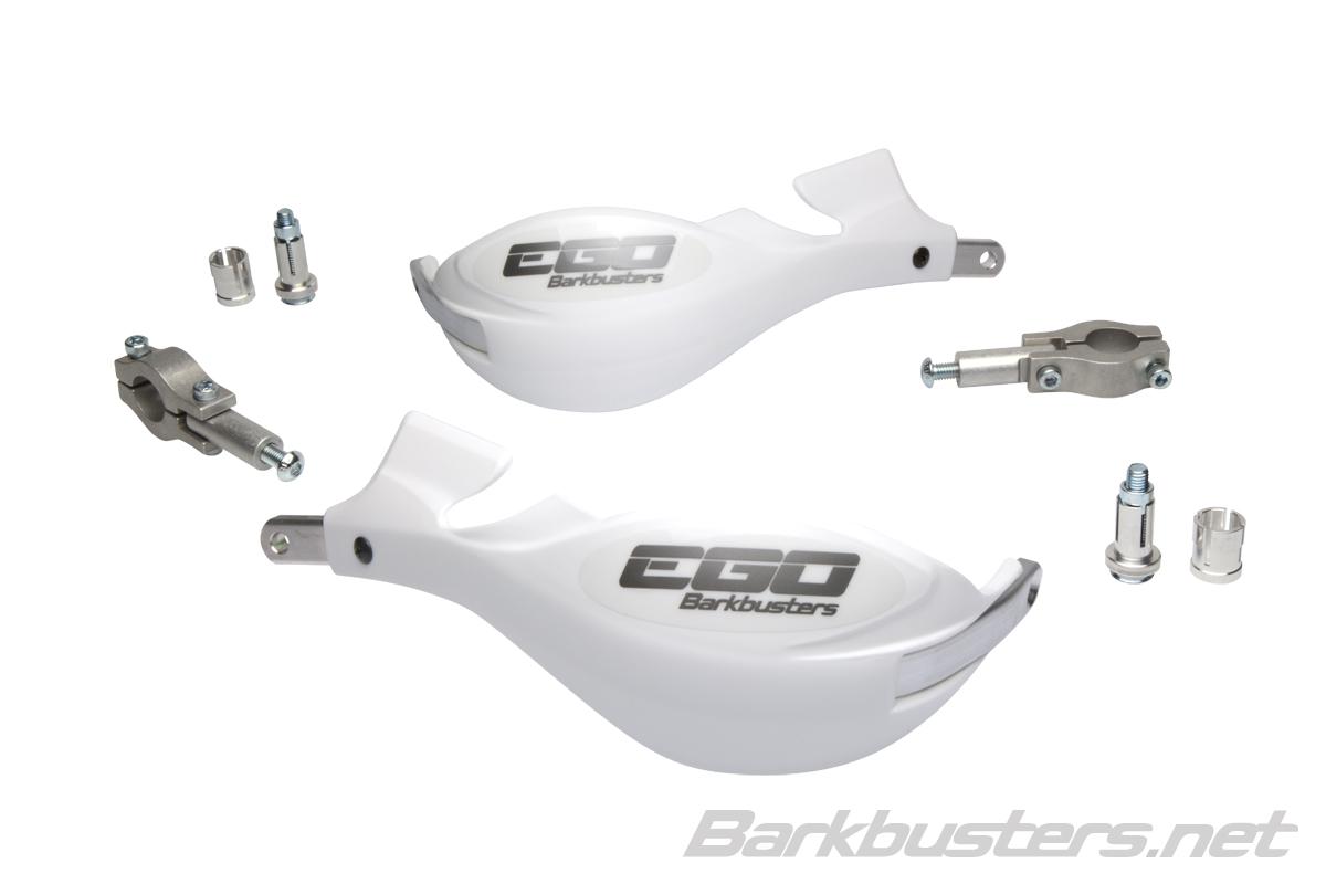 Barkbusters EGO Mini Handguard (Straight 22mm) - WHITE