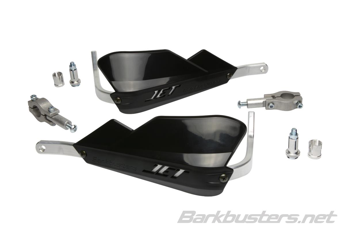 Barkbusters JET Handguard - Two Point Mount (Straight 22mm) - BLACK