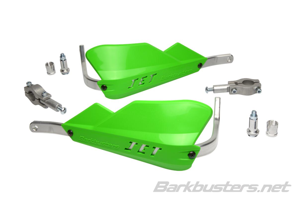 Barkbusters JET Handguard - Two Point Mount (Straight 22mm) - GREEN
