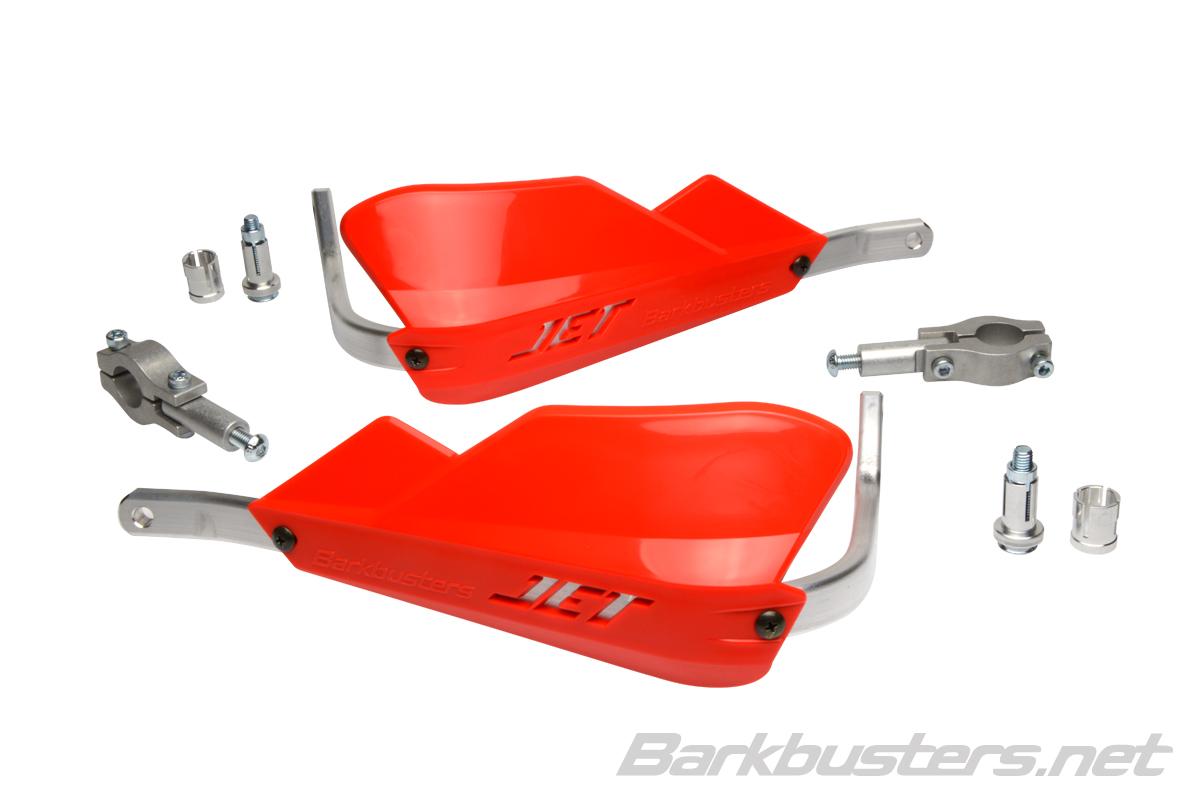 Barkbusters JET Handguard - Two Point Mount (Straight 22mm) - RED