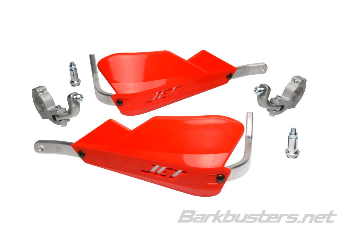 Barkbusters JET Handguard - Two Point Mount (Tapered) - RED