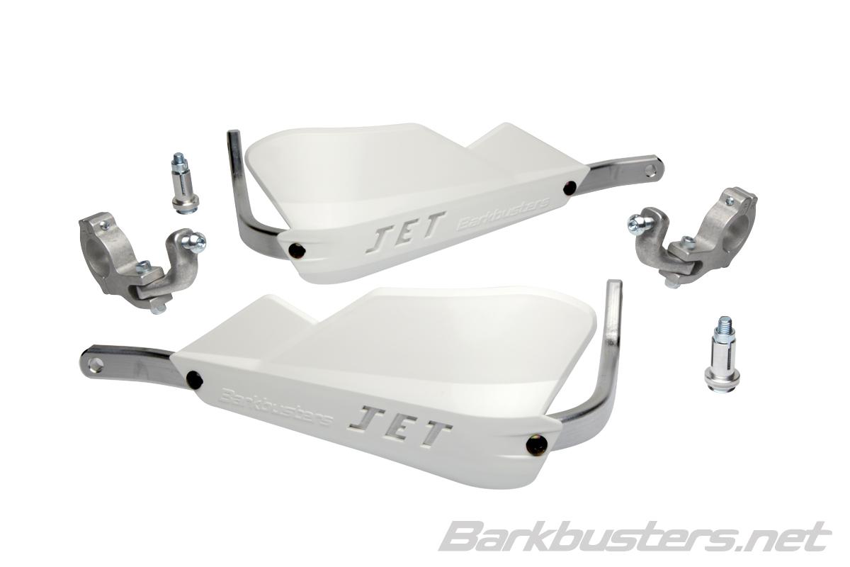 Barkbusters JET Handguard - Two Point Mount (Tapered) - WHITE