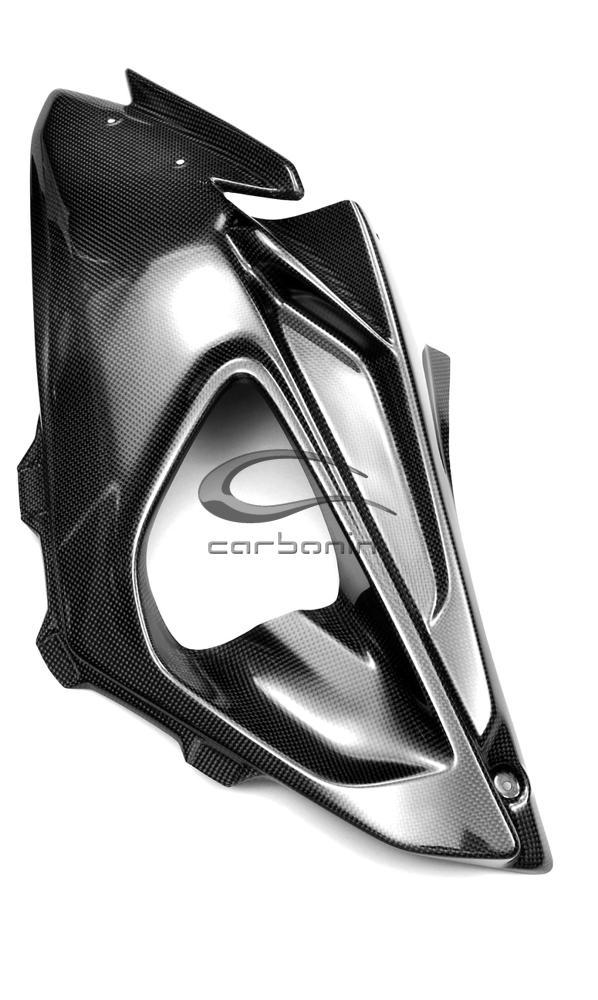 BMW S 1000 RR 2010 - 2014 left side panel (3 Dzus - inox holder fitting) Carbon Fiber