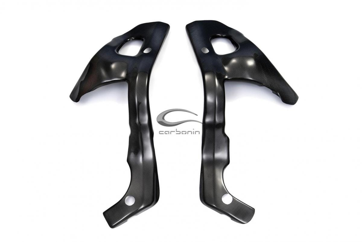 Honda CBR600RR 2005 - 2006 frame protectors (silicon fitting) Carbon Fiber