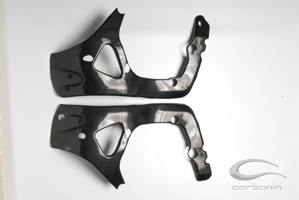 Honda CBR600RR 2007 - 2018 frame protectors (silicon fitting) Carbon Fiber