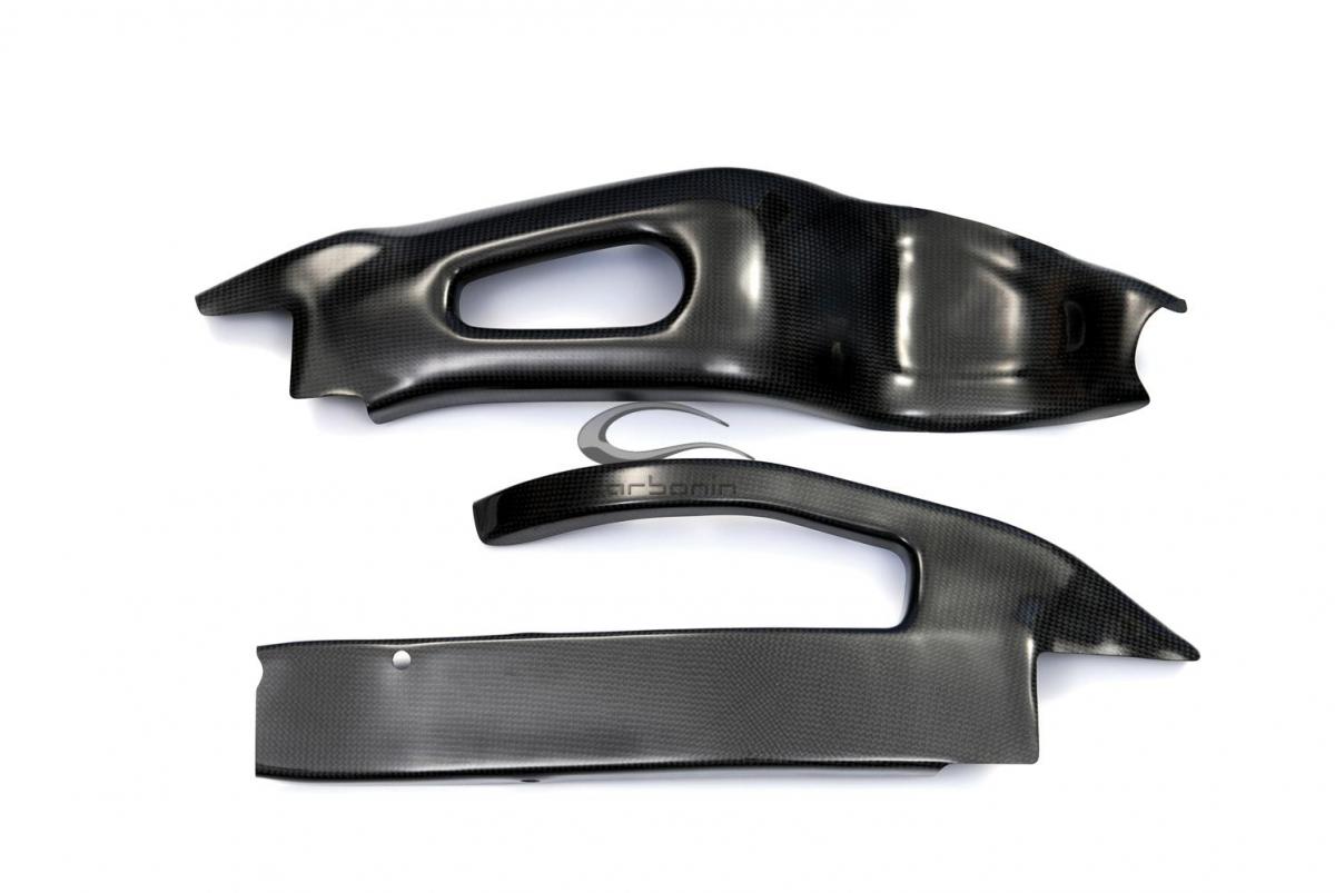 Honda CBR1000RR 2004 - 2007 swingarm protectors (silicon fitting) Carbon Fiber