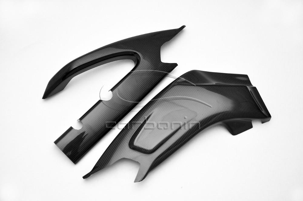 Suzuki GSX-R600/750 2011 - 2018 swingarm protectors (silicon fitting) Carbon Fiber