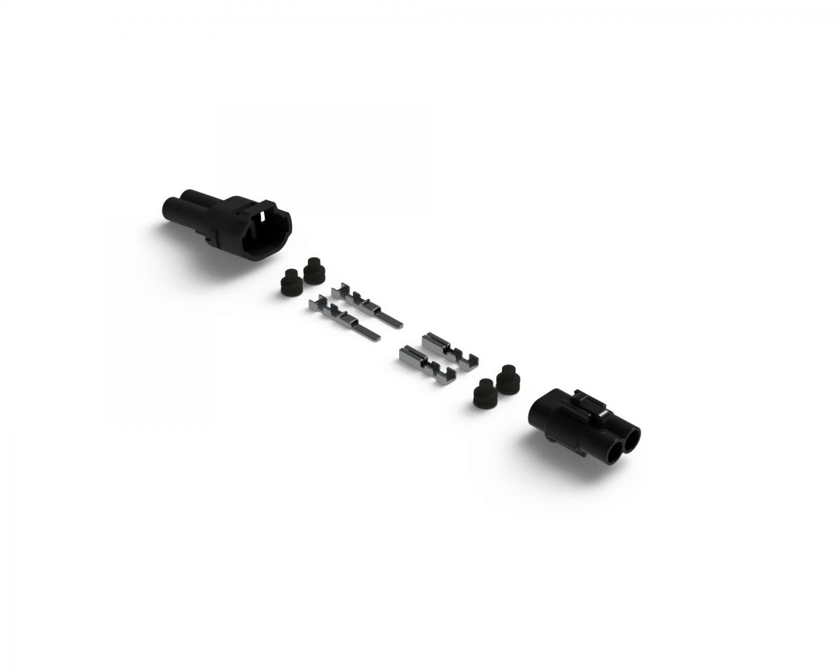 Denali MT Series Waterproof connector set - male&female - 2 pin