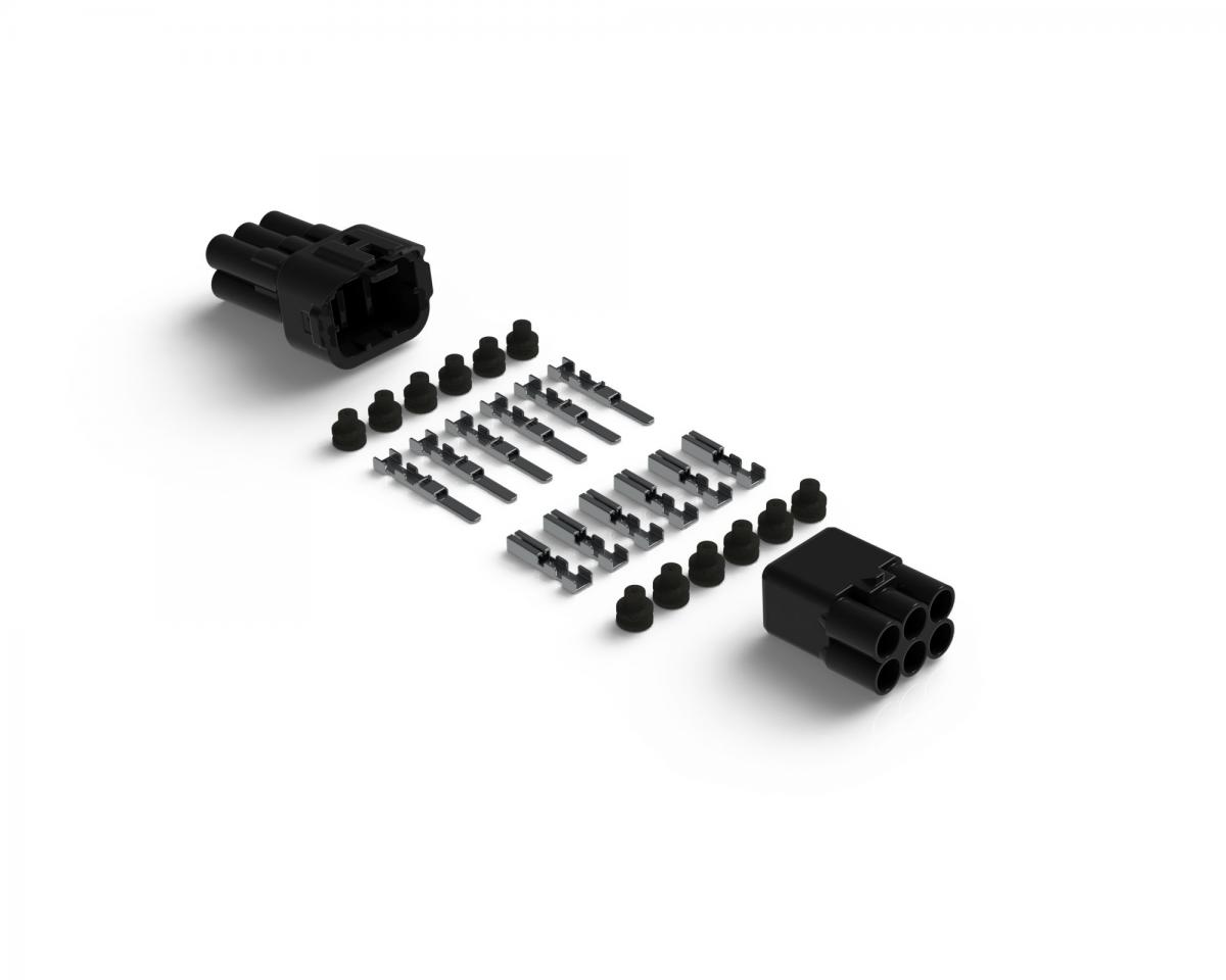 Denali MT Series Waterproof connector set - male&female - 6 pin