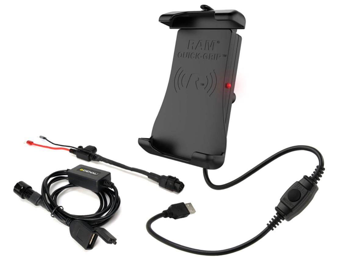 Denali Quick-Grip Wireless Charging Phone Mount with CANsmart Connection