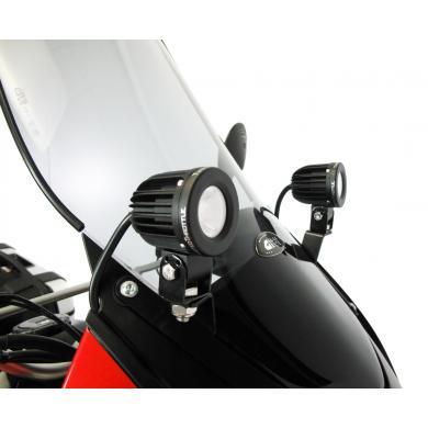 Denali Dashboard-mounted light brackets for (08-) Kawasaki KLR650E