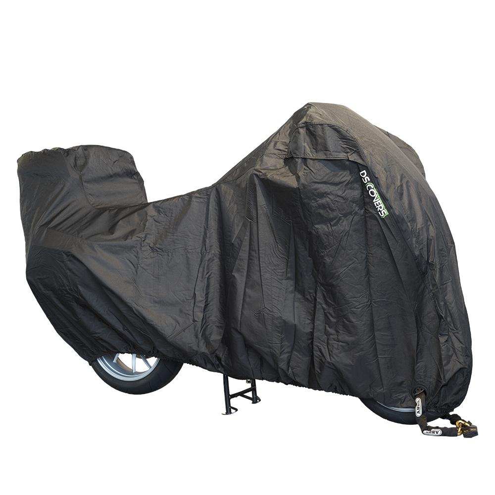 ALFA Topcase motorcycle cover Color: Black Size: L. Dimensions Length: 229 cm Width: 99 cm Height: 125 cm
