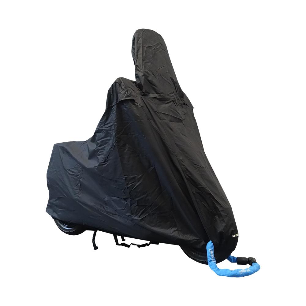 CUP scooter cover Color: Black Size: with windscreen: L