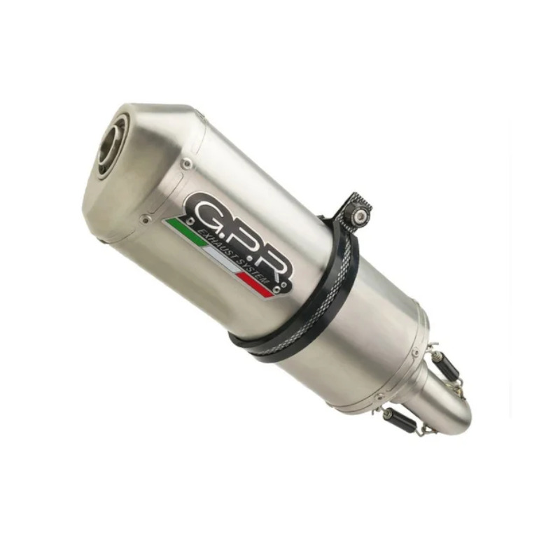 GPR Exhaust System Aprilia Caponord 1200 2013/15 Homologated slip-on exhaust Satinox