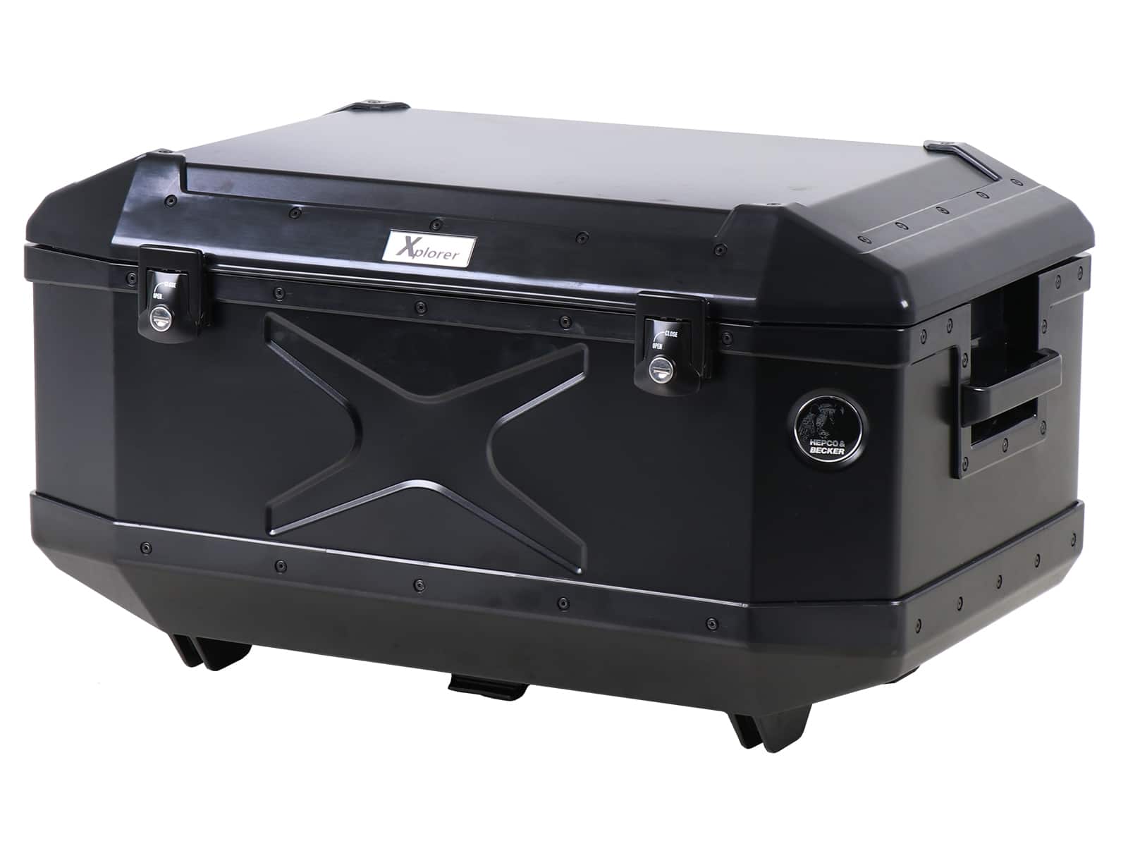 Alu-Topcase Xplorer 60 black aluminium top box black