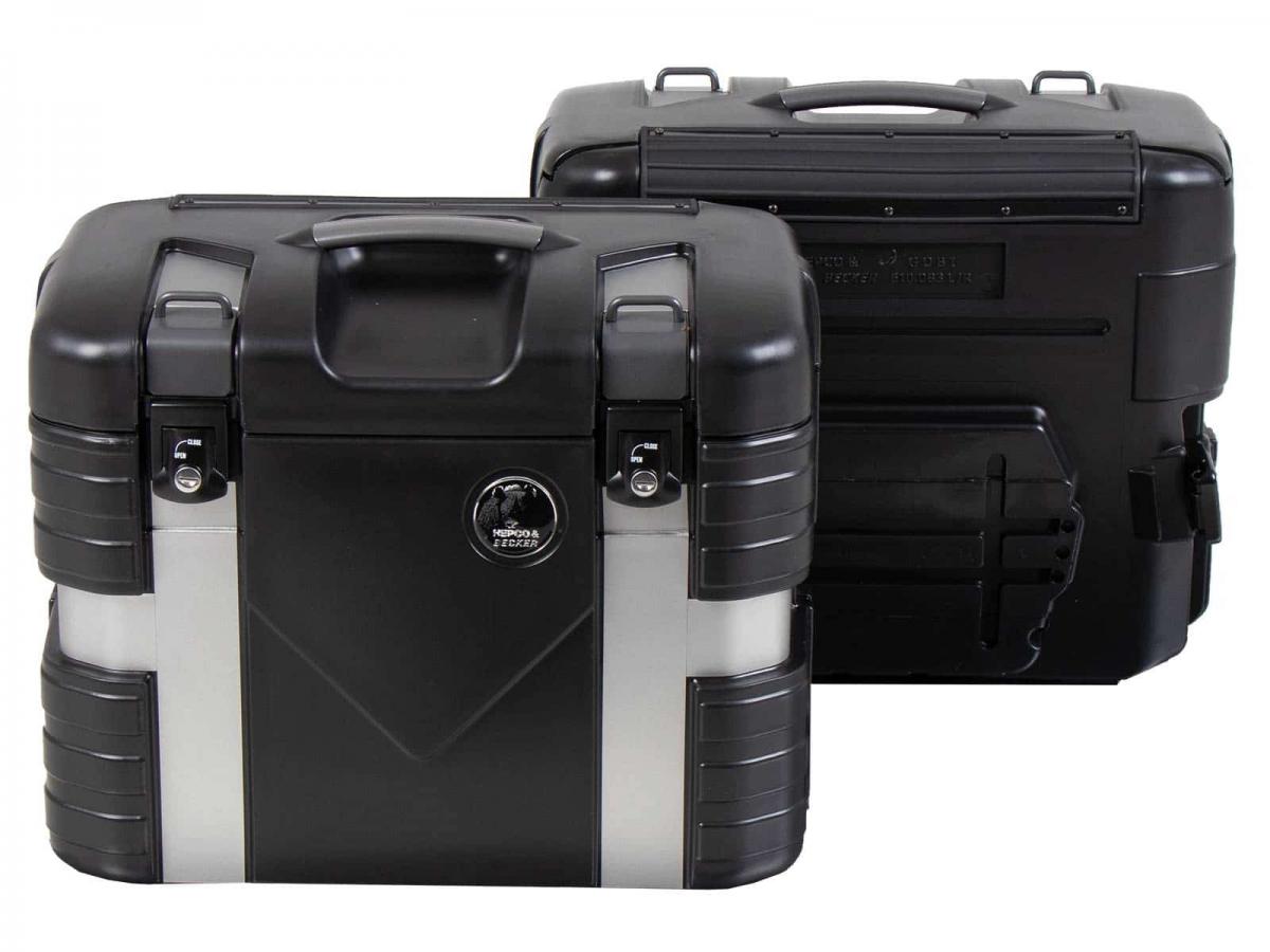 GOBI-Case 37  black Edition side case set Gobi black/silver
