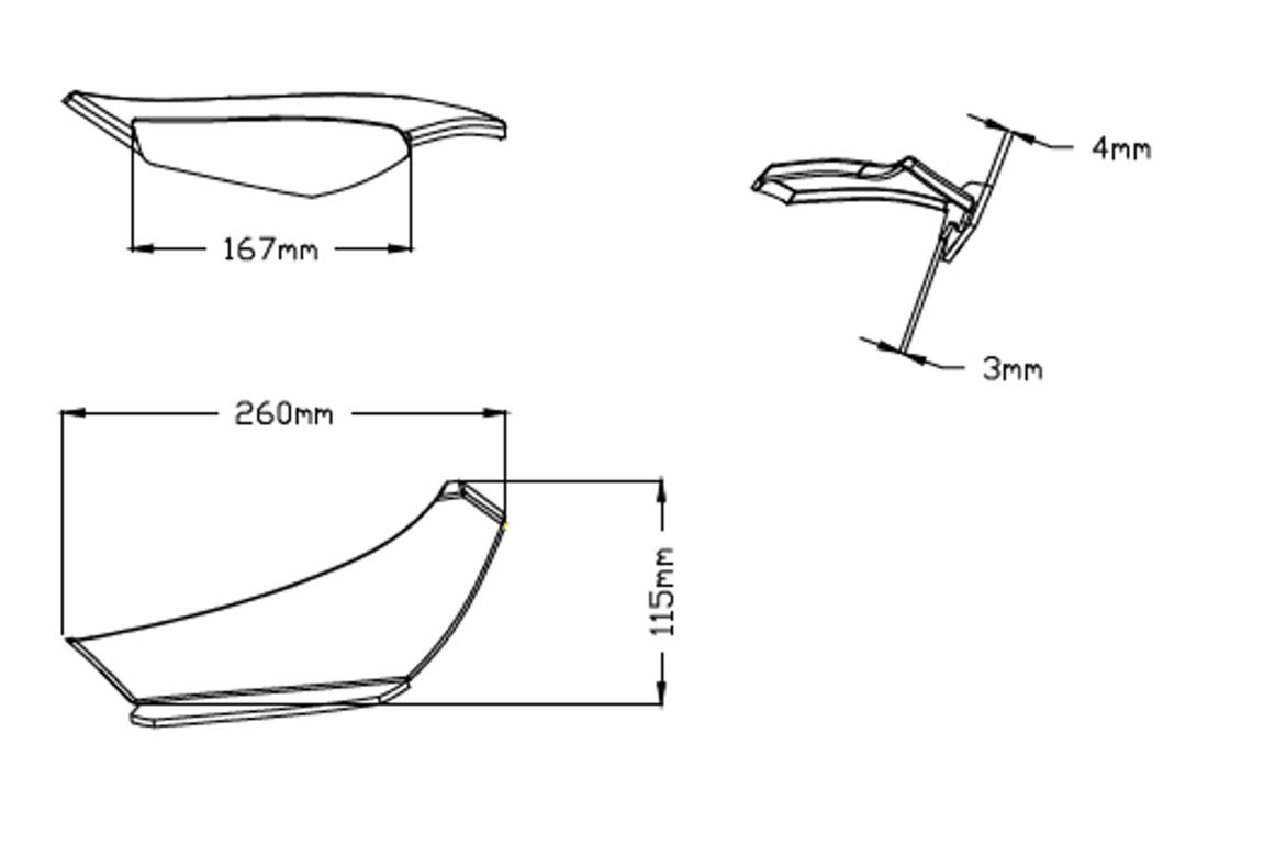 KIT OF WINGS FOR YAMAHA YZF-R1/M 20 C/BLACK