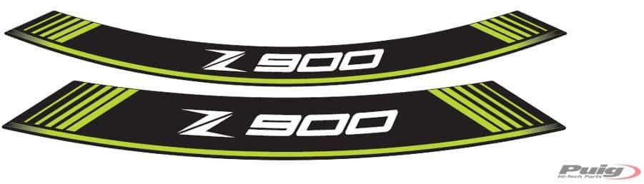 KIT 8 RIM STRIPS Z900 C/GREEN