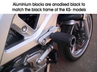 Crash Protectors - Suzuki SV650 K5-K7 unfaired / bikini fairing