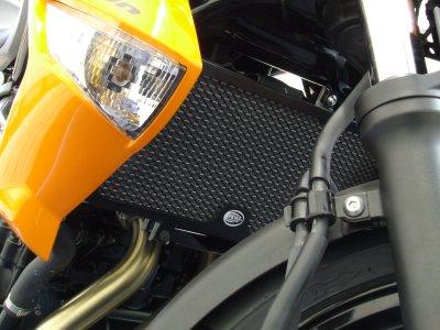 Radiator Guard BLACK - Kawasaki ER6F/ER6N 2009- / 650 Versys '10-'14 / Ninja 400R (Japan)