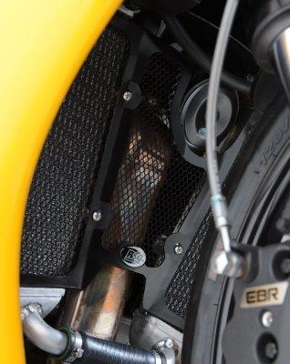 Radiator & Downpipe Guard BLACK - EBR 1190 RX/SX