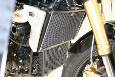 Radiator & Oil Cooler Guard Set BLACK - Suzuki GSXR 1000 K7-K8