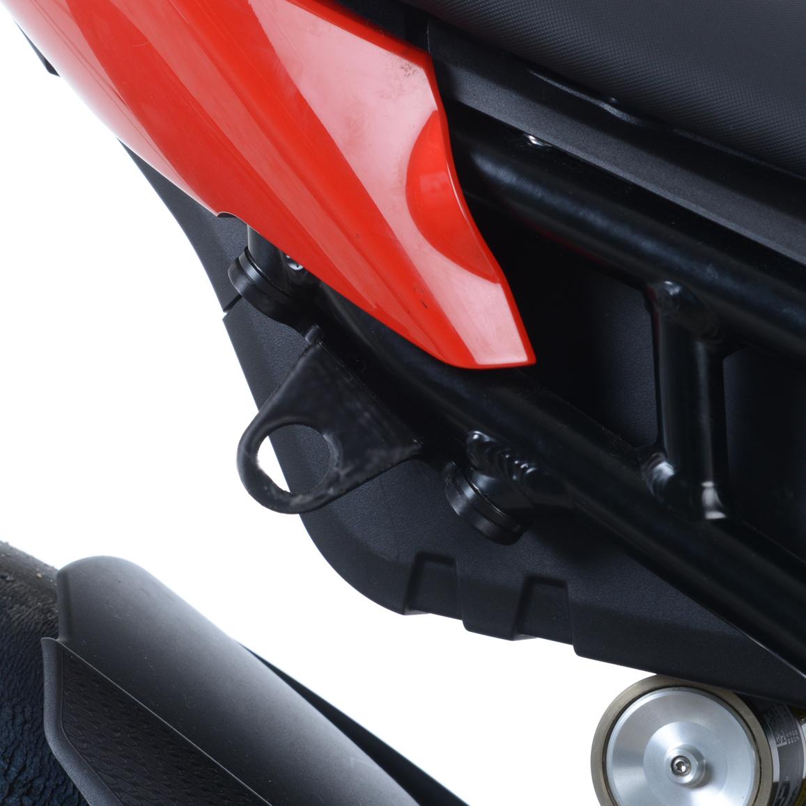 Tie-Down Hooks pair black BMW S1000RR 2019- / S1000R 2021- / M1000RR 2021 / Honda Africa Twin Adventure Sports 2020 - / Africa Twin 2020 - (not with hard panniers)