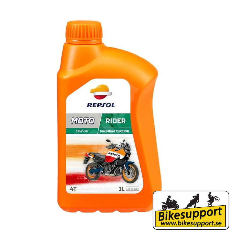 11 Motorolja REPSOL Moto Rider 4T 15W-50, 1L, Mineralbaserad