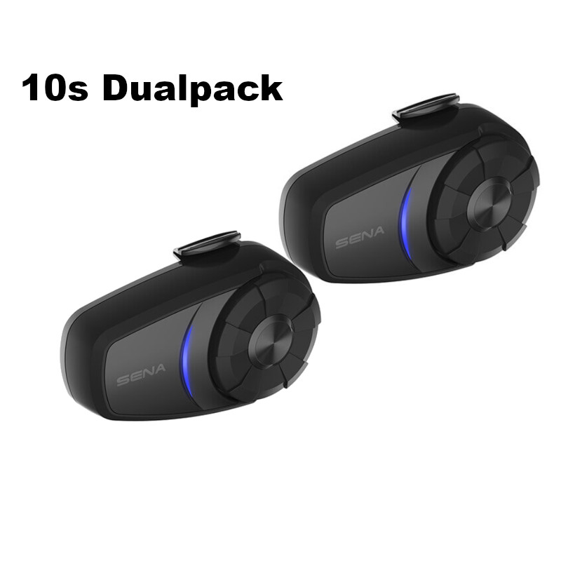 Sena 10S Motorcycle Bluetooth Communication System Dual Pack(FM Removed)