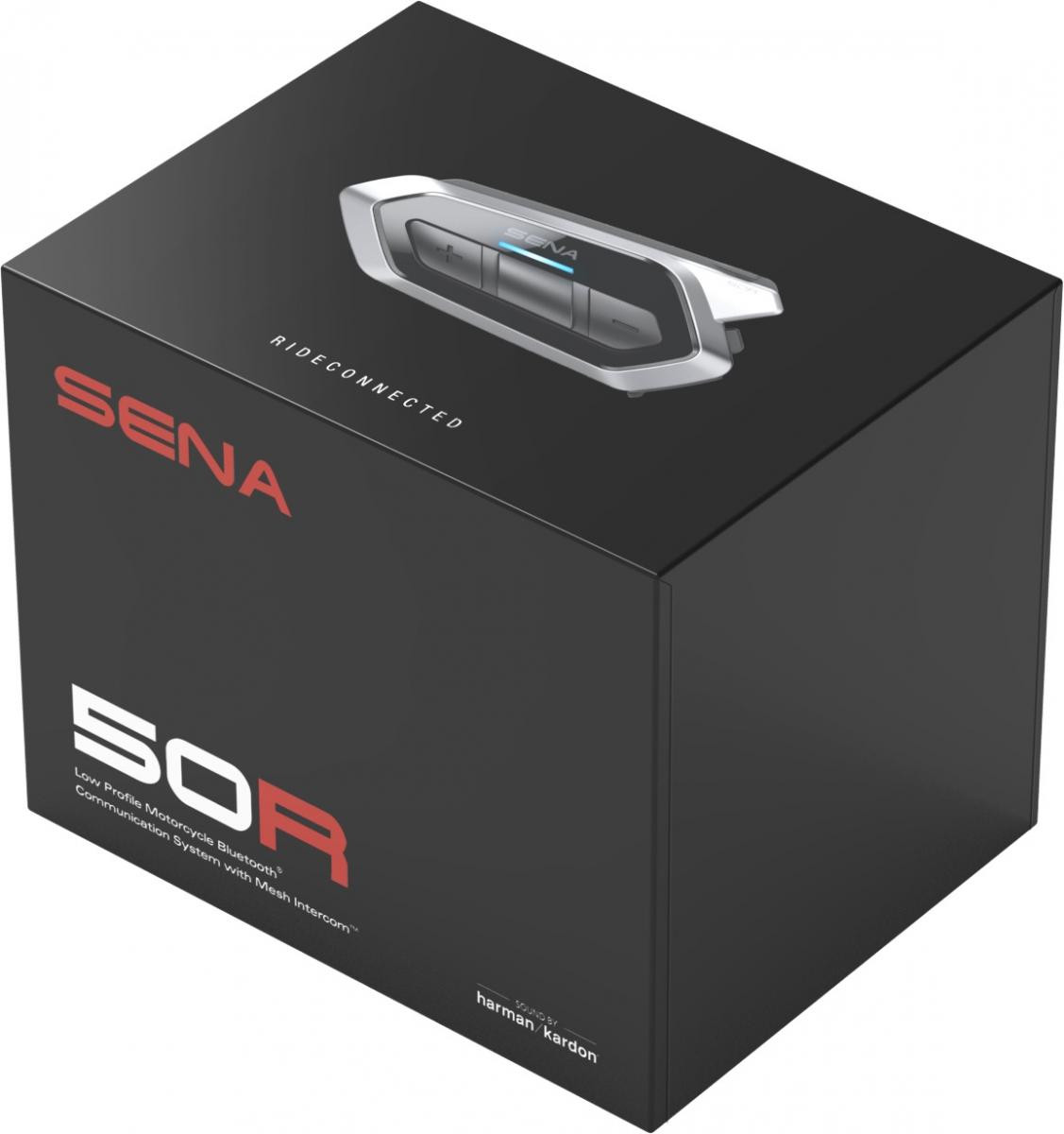 Sena 50R Low Profile Motorcycle Bluetooth / Mesh Communication System with SOUND BY Harman Kardon Speakers and Mic