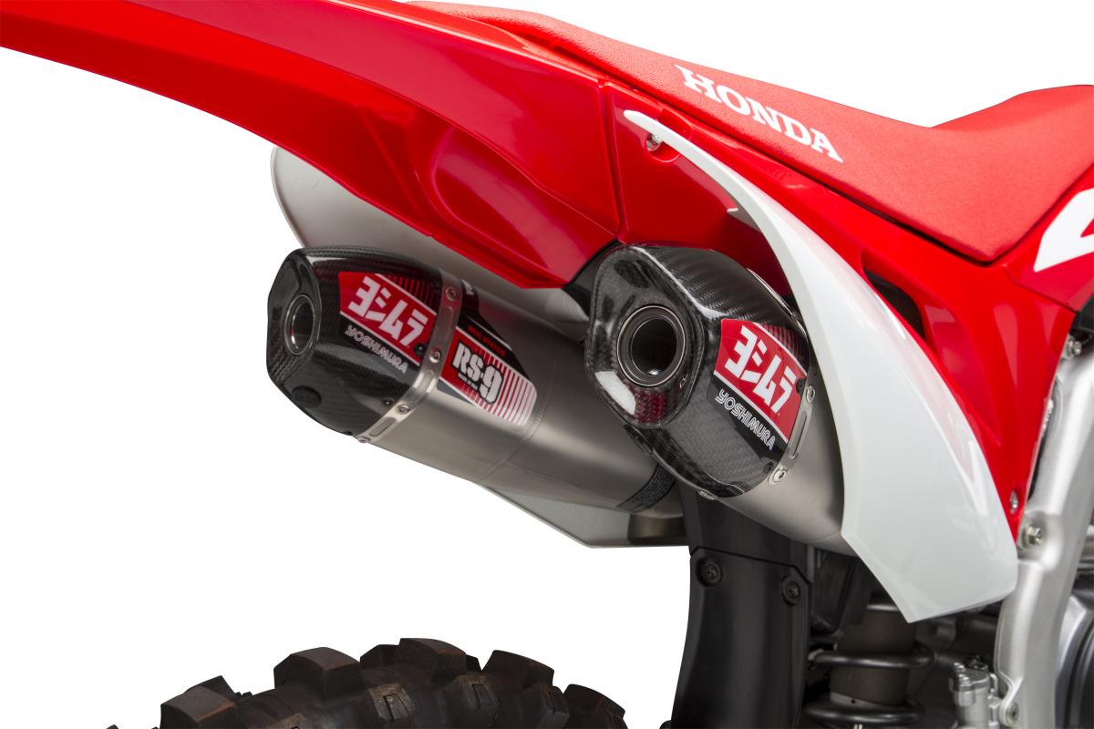 CRF450R/RX 19-20 / CRF450R-S 2022 RS-9T Stainless Slip-On Exhaust w/ Stainless Mufflers